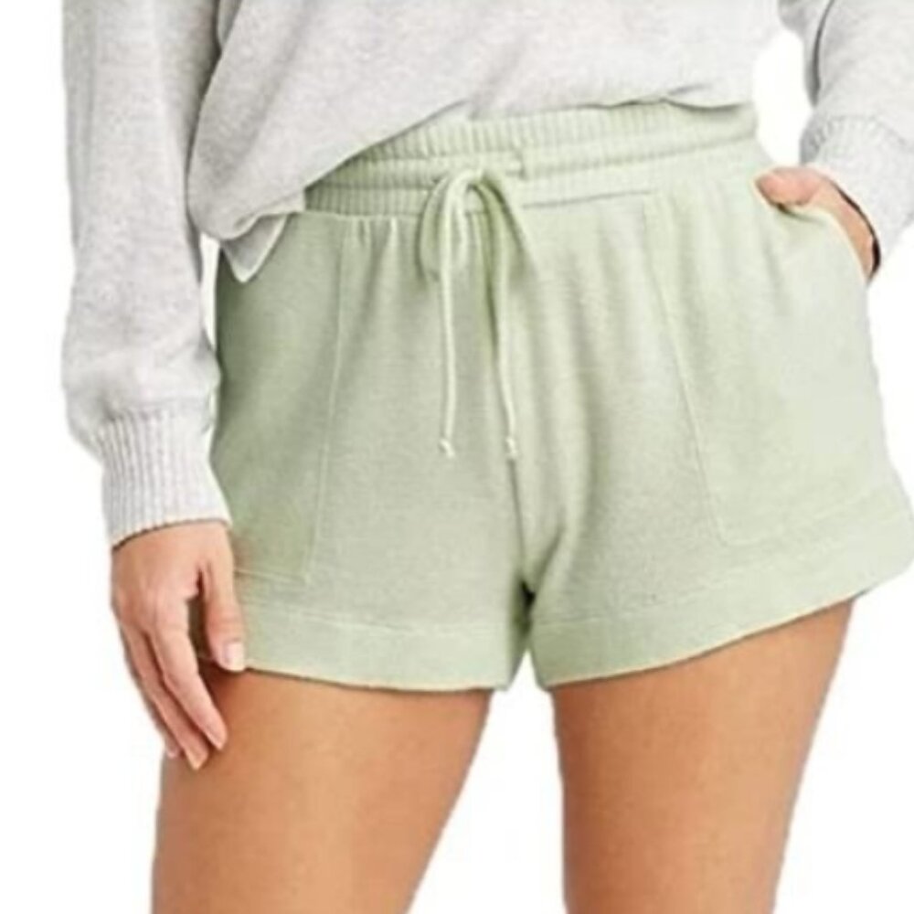 Star Above Lightweight Pocket Pajama Short in Light Mint Green Size S NWOT